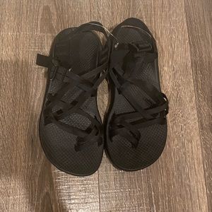 Women’s black chacos 7